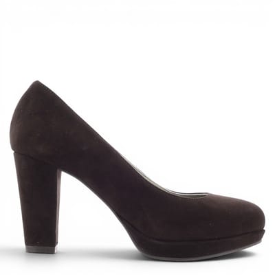 Noë Shoes Nadra Pump Dark Brown Suede