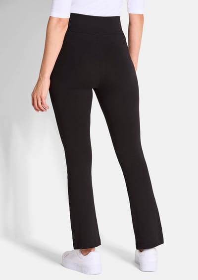 Legging in een set van 2 met uitlopende pijpen - zwart - Gr. 25 van Goldner Fashion