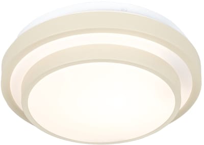 Lumidora Plafondlamp 75308 - Plafonniere - TOLEDO - E27 - Beige - Kunststof - Buitenlamp - Badkamerlamp - IP44 - ⌀ 26 cm