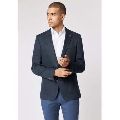 Roy Robson Colbert Faux Uni Slim Fit Donker Blauw / male