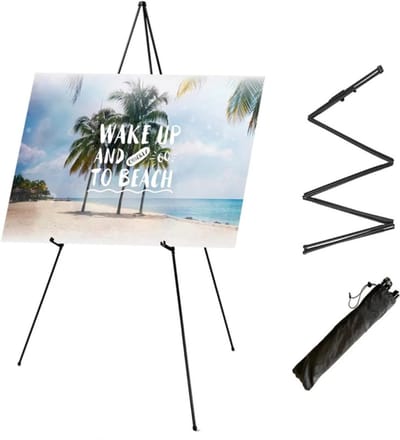 RONN® Atelierezel – Tafelezel –Acrylverf - Zwart- ‎39cm x 91cm x 160cm