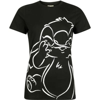 Lilo & Stitch - Disney T-shirt - Heart Shine - M tot XL - voor Vrouwen - zwart