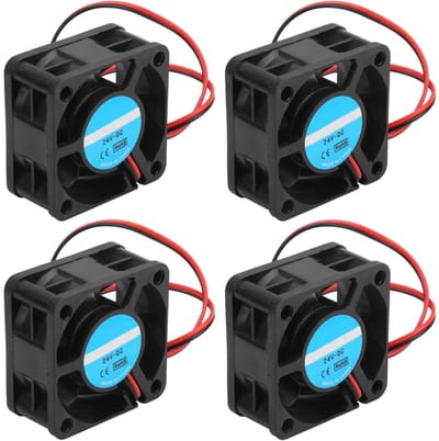 Allecto - Koelventilator - Warmteafvoer - Geluidsarm - 4 stuks - 3D Printer Accessoires - Efficiënt energieverbruik - Geschikt voor 3D printers - C...