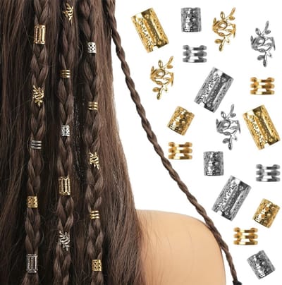 Dailygoods - 80 stuks vlechten haarclips haarclips meisjes haaraccessoires dreadlocks accessoires dreadlocks haaraccessoires dreadlocks accessoires voor mannen vrouwen meisjes