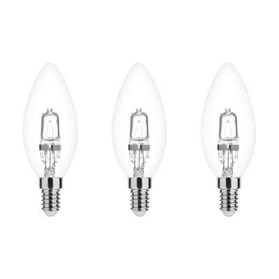 Modee E14 Halogeen Lamp Dimbaar 52W ECO - 815lm - 2700K - Warm Wit - ECO Halogeen Kaarslamp - 3 stuks