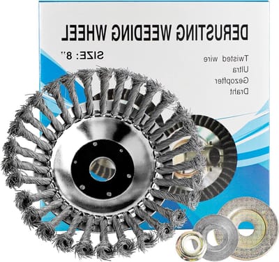Draadborstel voor bosmaaier - Onkruidtrimmer accessoire - Voor effectieve onkruidverwijdering - 200 x 25,4 mm