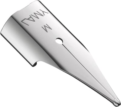 Vulpens Pen - Reservepunt Schrijven - Vloeiend Schrijven - Roestvrij Staal - Dikte M - Zilver