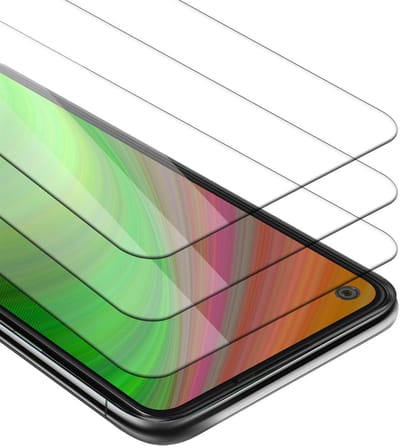 Cadorabo 3x Screenprotector geschikt voor Motorola ONE ACTION - Beschermende Pantser Film in KRISTALHELDER - Getemperd (Tempered) Display beschermend glas in 9H hardheid met 3D Touch
