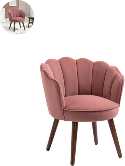 Fauteuil - Relaxzetel - Relaxstoel - Relaxfauteuil - Stoel - Met armleuning - Voor één Persoon - Roze