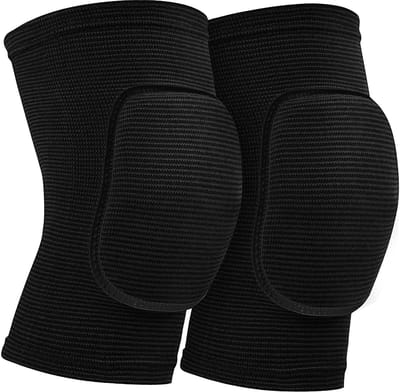 Kniebeschermers – Maat S – 1 Set – Kniepads – Voor Volleybal, Dans, Fitness & Yoga – Schokabsorberend – Ademend – Unisex – Volwassenen & Kinderen – Zwart