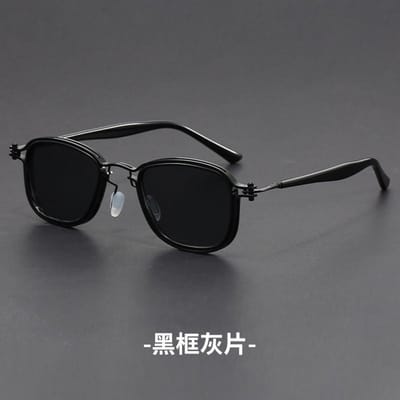 Lunettes de soleil carrées de luxe style vintage Pour messieurs Pour dames Lunettes de soleil élégantes en alliage punk Lunettes de soleil UV400 Lunettes de vue Voiture Pour conducteurs Lunettes de soleil
