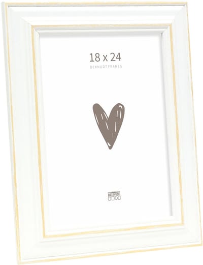 Deknudt Frames fotolijst S221H1 - wit met naturel accent - 18x24 cm