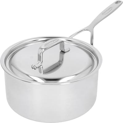 Demeyere 5-Plus RVS Steelpan Met Deksel 20 cm - Roestvrijstalen Sauspan 2,8 L - Geschikt Voor Alle Warmtebronnen Inclusief Inductie - Duurzaam - Volledig PFAS- PFOA- en PTFE-vrij