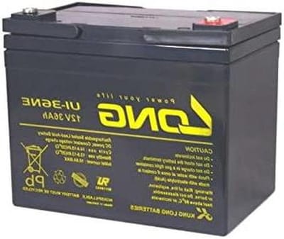 Oplaadbare Batterij - AGM Loodaccu - Energie Opslag - Onderhoudsvrij Ontwerp - 12V 36Ah - Zwart
