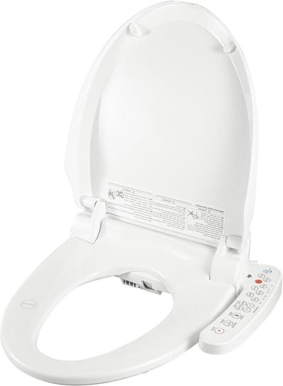 Slimme Douche Toiletbril - Elektrisch Bidet - Persoonlijke Hygiëne - Verstelbare Temperatuur - 52 x 45 cm - Wit
