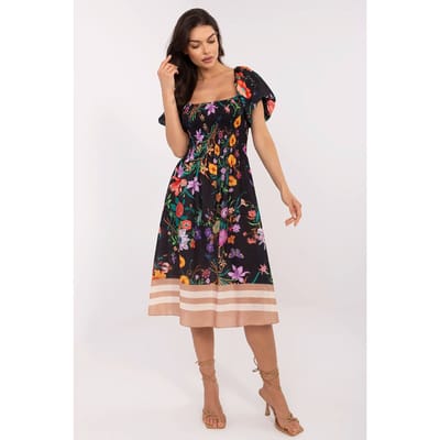 Bloom Riviera Dress - Zwart / One Size