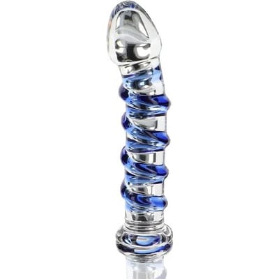 ToyJoy Glass Worxx G-Spot Gemstone Dildo - 18 cm