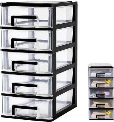 Dailygoods- Schuifladenkast kunststof - Opbergdoos - Ladebox