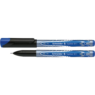 Schneider fineliner - Topliner 911 - navulbaar - schrijfbreedte 0,4mm - blauw - S-9113