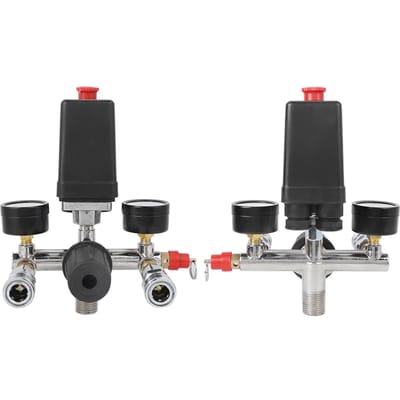 Support d'Assemblage Compresseur d'Air Pressostat Vanne Collecteur Régulateur pour Bama