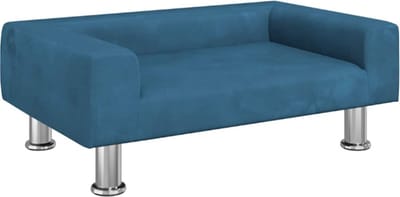 Hondenmand 70x45x26,5 cm fluweel blauw
