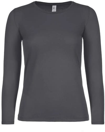 Dames-T-shirt met lange mouwen B&C E150