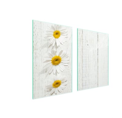 TMK ArtDeko - Snijplank - Hout - Gehard Glas - 65x52 cm