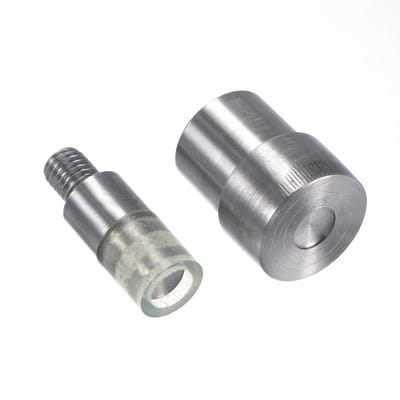 Klinknagel Set - Bevestigingsset Gereedschap - Leder Verwerken - Dubbele Klinknagel Matrijs - 8 mm - Grijs Metallic