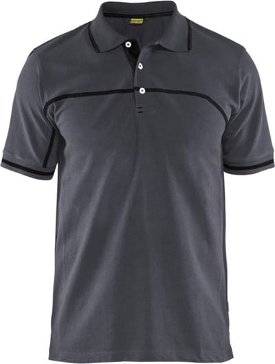 Blaklader Poloshirt 3389-1050 - Medium Grijs/Zwart - 4XL