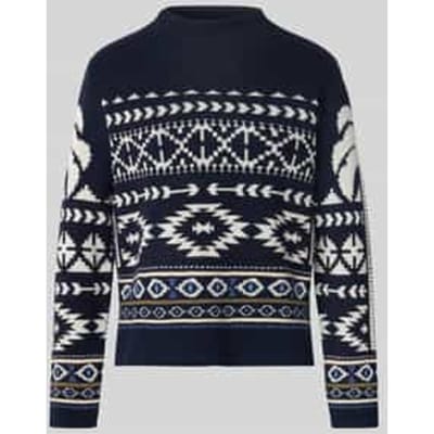 Gebreide pullover met opstaande kraag