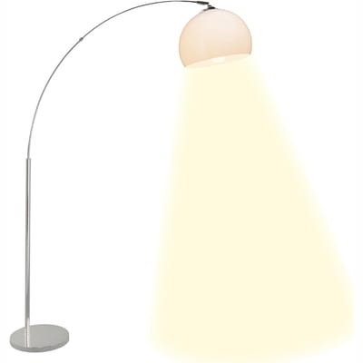 SAVI® Booglamp - Woonkamer Booglamp - Eetkamer Booglamp - Wit - 122cm x 30cm x 166cm; 6.48 kg
