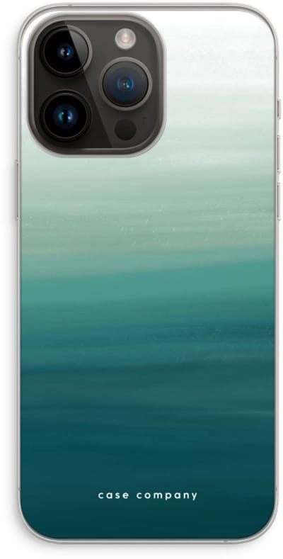 Case Company® - Hoesje geschikt voor iPhone 14 Pro Max hoesje - Ocean - Soft Cover Telefoonhoesje - Bescherming aan alle Kanten en Schermrand
