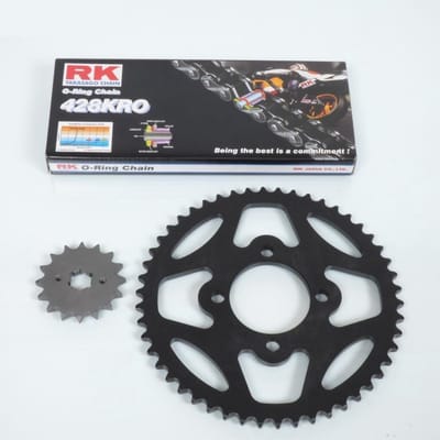 kettingset france uitrusting voor motor yamaha 125 dtlc 1985-1988 16x50 steek 428 Ø62mm nieuw