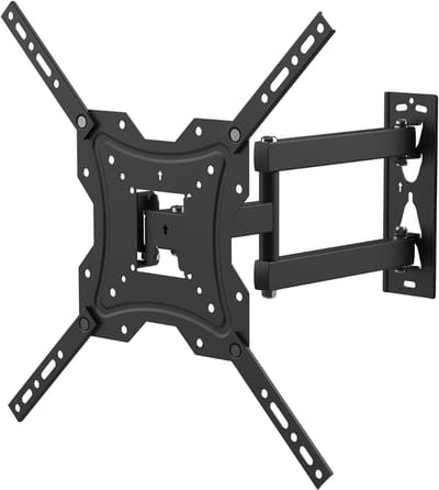 SNJY® TV Beugels Draaibaar en Kantelbaar - TV Beugel - Muurbeugel TV - Voor 26-55 Inch - Tot 30 KG - Zwart