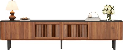 TV-Meubel - 190 x 35 x 45 cm - Modern Lowboard met Uniek Design - MDF - Houtkleur