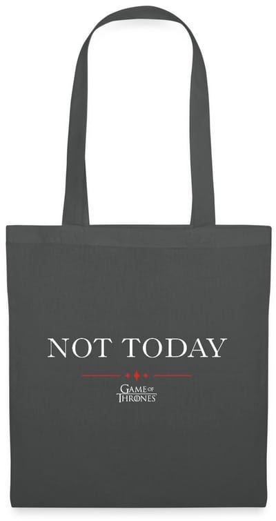 Game Of Thrones Not Today Citaat Tas Van Stof Schoudertas