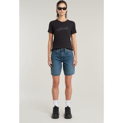 G-Star Embro Logo R T Dk Black Taglia: S | Maglie Sportivi Outlet | Donna | Nero