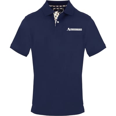 Aquascutum Heren Logo Poloshirt (Marine)