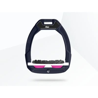 Veiligheidsstrijklappen voor paardrijden Gekanteld Ultra Grip Rood/Wit/Roze Flex-On Safe-On