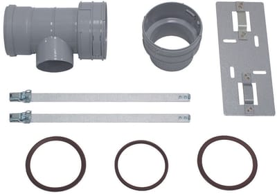 Vaillant Set 7 T-stuk DN 100 voor rookgas- aansl. 80/125 f.flex. rookgasl. DN 100,PP, 0020016408