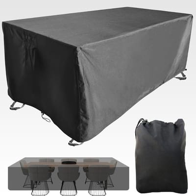 Famanu – Premium hoes voor buitenmeubels: Duurzame en waterdichte stof met PVC-coating. Dik, duurzaam, ideaal voor tafel, loungeset, meubels, patio. Beschermzeil. (235x160x70cm)