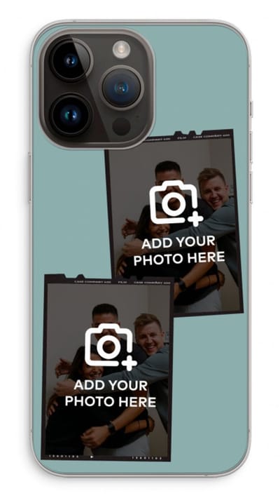 Gepersonaliseerd - Case Company® - Hoesje geschikt voor iPhone 14 Pro Max hoesje - Polaroid Zwart - Soft Cover Telefoonhoesje - Bescherming aan alle Kanten en Schermrand