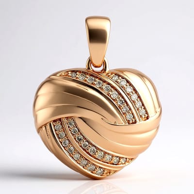 Cavill - Elegante Dameshanger - 925 Sterling Zilver - Rosé Goud Verguld - 14x I1 Argyle Rose Diamanten - 0,194 ct Pavé - Ronde Vorm - Luxe Sieraden