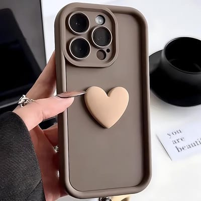 Liefde Hart Telefoonhoesje Voor iPhone 16 15 14 13 12 11 Pro Max 15 Plus Hoesjes Zachte Siliconen Schokbestendige Bumper Achterkant Cover Accessoires For iPhone 15 gray