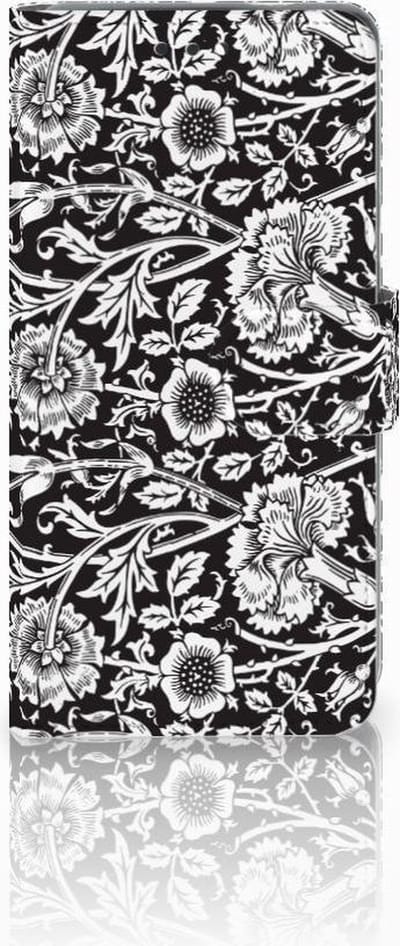 Nokia 3.1 (2018) Hoesje Black Flowers