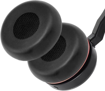 Oorkussens - Koptelefoon kussentjes - Koptelefoon reparatie - Schuim en leer - 75 mm - Zwart