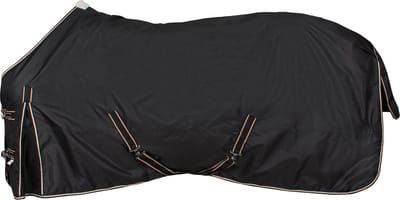 Pagony Fleece Gevoerde Outdoordeken - Paardendeken - Maat: 165 - Zwart - Polyamide