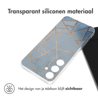 imoshion Hoesje - Geschikt voor Samsung Galaxy S24 Plus - Design hoesje verpakking - Blue Graphic