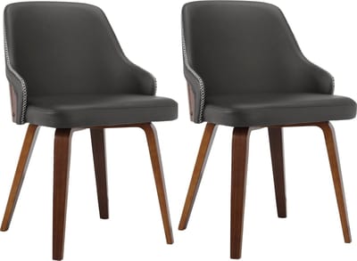 Okido-Eetkamerstoel - 2 Pack - Bruin PU