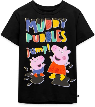 Peppa Pig Lyrics Muddy Puddles Jump Premium T Shirt Kinderen